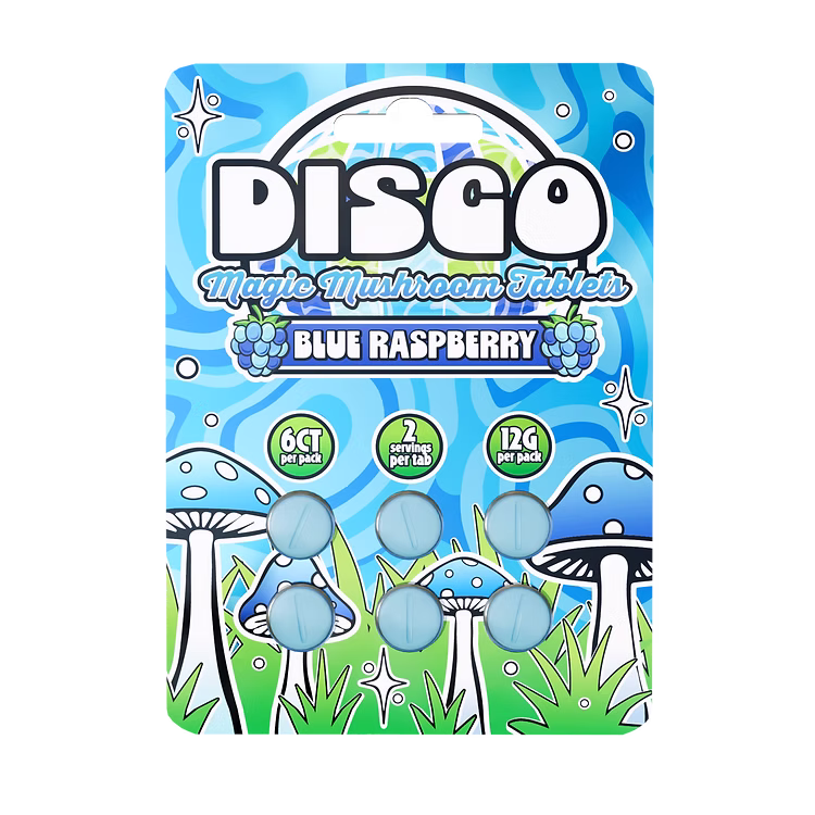 Magic Mushroom Tablets Blue Raspberry 6CT – Official Product Image Magic Mushroom Tablets Blue Raspberry 6CT – bold raspberry shroom tablets