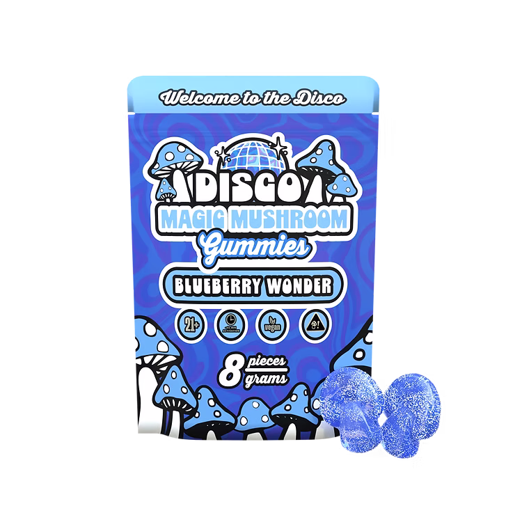 Magic Mushroom Gummies Blueberry Wonder 8CT – Official Product Image Magic Mushroom Gummies Blueberry Wonder 8CT – premium blueberry shroom edibles