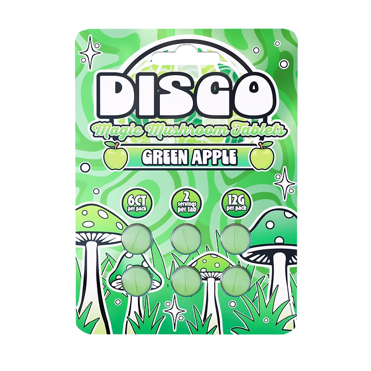 Magic Mushroom Tablets Green Apple 6CT – Official Product Image Magic Mushroom Tablets Green Apple 6CT – tangy apple shroom tablets