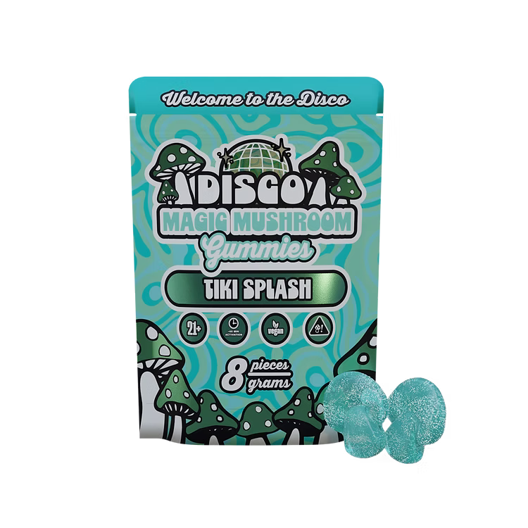 Magic Mushroom Gummies Tiki Splash 8CT – Official Product Image Magic Mushroom Gummies Tiki Splash 8CT – tropical shroom edibles
